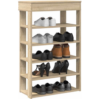 vidaXL Shoe Rack Sonoma Oak 60x30x98 cm Engineered Wood