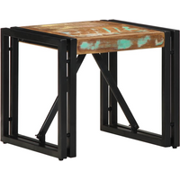 vidaXL Coffee Table Multicolour 40x40x35 cm Solid Wood Reclaimed
