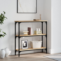 vidaXL Console Table Sonoma Oak 75x22.5x75 cm Engineered Wood