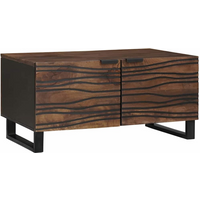 vidaXL Coffee Table Brown and Black 80 x 50 x 40 cm
