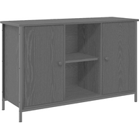 vidaXL TV Cabinet Set Black Oak 101 x 35 x 65 cm Engineered Wood