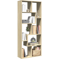 vidaXL Room Divider Bookcase Sonoma Oak 67x25x161.5 cm Engineered Wood