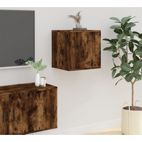 vidaXL Wall Mounted TV Cabinet Smoked Oak 40x34,5x40 cm