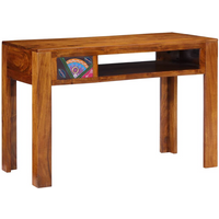 vidaXL Desk with Drawer Brown 110 x 50 x 73 cm Solid Acacia wood