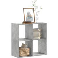 vidaXL Bookcase Concrete Grey 68.5x32x68.5 cm Engineered Wood