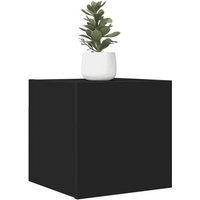 vidaXL Wall Mounted TV Cabinets 2 pcs Black 30.5x30x30 cm