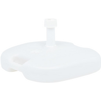 vidaXL Umbrella Base Sand/Water Filled 16 L White Plastic