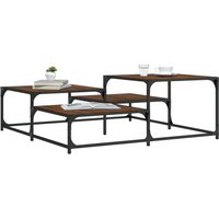 vidaXL Coffee Table Brown Oak 107x107x40 cm Engineered Wood