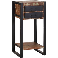 vidaXL End Table Multicolour 40 x 40 x 80 cm Solid Reclaimed Wood