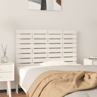vidaXL Wall Headboard White 96x3x63 cm Solid Wood Pine