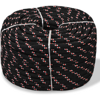 vidaXL Marine Rope Polypropylene 14 mm 50 m Black