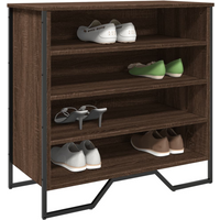 vidaXL Shoe Cabinet Brown Oak 80x38x78 cm Engineered Wood