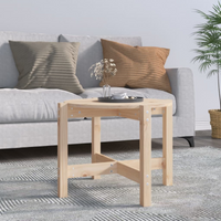 vidaXL Coffee Table Ø 62.5x45 cm Solid Wood Pine