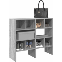vidaXL Shoe Racks 2 pcs Stackable Grey Sonoma 89.5x30x40 cm