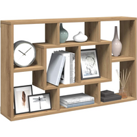 vidaXL Wall Shelf Artisan Oak 85x16x52.5 cm Engineered Wood