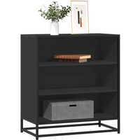 vidaXL Sideboard Black 68x35x76 cm Engineered Wood and Metal