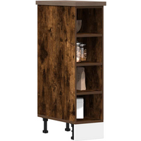 vidaXL Bottom Cabinet Riga Smoked Oak 20x44.5x81.5 cm Engineered Wood