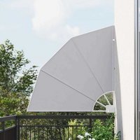 vidaXL Balcony Privacy Screen Grey 115 x 115 cm Fabric