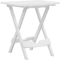 vidaXL Folding Garden Table 45.5x38.5x50 cm White