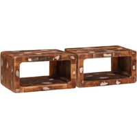 vidaXL Bedside Tables 45 x 30 x 24 cm Solid reclaimed wood
