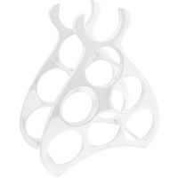 vidaXL Wine Rack Silver 38 x 33 x 13 cm Aluminium