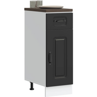 vidaXL Kitchen Base Cabinet Kalmar Black Engineered Wood
