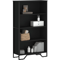 vidaXL Bookcase Black 80x31x137.5 cm Engineered Wood