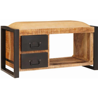 vidaXL Storage Bench Brown 80 x 35 x 40 cm Solid Mango wood