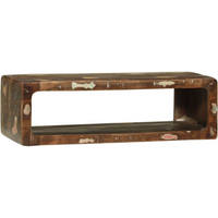 vidaXL TV Cabinet with Shelf Multicolour Solid Reclaim wood