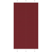 vidaXL Pleated Blind Bordeaux Red 110x200 cm Fabric Width 109.4 cm Polyester