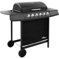 vidaXL Gas BBQ Grill with 6 Burners Black (FR/BE/IT/UK/NL only)