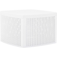 vidaXL Side Table White 54x54x36.5 cm Plastic