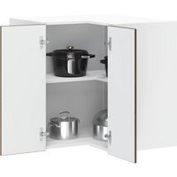 vidaXL Kitchen Wall Corner Cabinet "Porto" Brown Oak Engineered Wood