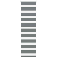 vidaXL Zebra Blind Dark Grey 45x150 cm Fabric Width 40.9 cm Polyester