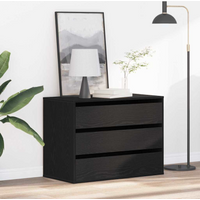 vidaXL Chest of Drawers Other Black 80 x 41 x 58 cm Engineered Wood