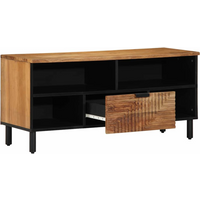vidaXL TV Units Solid Acacia Wood 100 x 33.5 x 46 cm Engineered wood