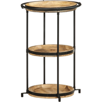 vidaXL Side Table Ø55x83 cm Solid Wood Mango