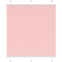 vidaXL Pleated Blind Pink 120x100 cm Fabric Width 119.4 cm Polyester