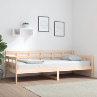 vidaXL Day Bed without Mattress Solid Wood Pine 90x200 cm