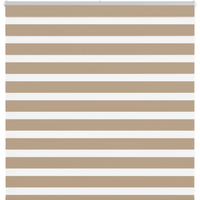 vidaXL Zebra Blind Sand Brown 150x100 cm Fabric Width 145.9 cm Polyester
