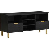 vidaXL TV Cabinet Black 100x33x46 cm Engineered Wood