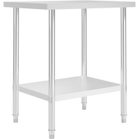 vidaXL Kitchen Work Table 80x60x85 cm Stainless Steel