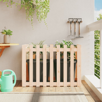 Garden Raised Bed with Fence Design 100x50x70 cm Solid Wood Pine