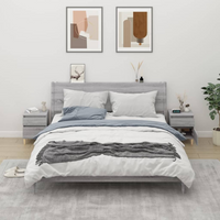 vidaXL Bedside Cabinets 2 pcs Grey Sonoma 40x35x50 cm