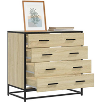 vidaXL Drawer Cabinet Sonoma Oak 70x41x70 cm Engineered Wood