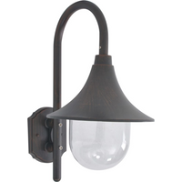 vidaXL Garden Wall Lamp E27 42 cm Aluminium Bronze