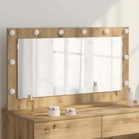 vidaXL Vanity Mirror with Mirror Artisan Oak 100 x 55 x 18 cm