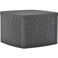 vidaXL Side Table Mocha 54x54x36.5 cm Plastic