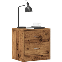 vidaXL Bedside Cabinets 2 pcs Old Wood 40x30x40 cm Engineered Wood
