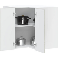 vidaXL Kitchen Wall Corner Cabinet Lucca Concrete Grey Engineered Wood